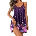 Ekouaer Sexy Night Gowns Lace Nightgowns for Women Sleeveless Sleepwear