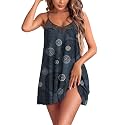 Ekouaer Sexy Night Gowns Lace Nightgowns for Women Sleeveless Sleepwear