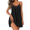 Ekouaer Sexy Night Gowns Lace Nightgowns for Women Sleeveless Sleepwear