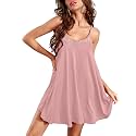 Ekouaer Sexy Night Gowns Lace Nightgowns for Women Sleeveless Sleepwear