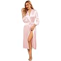 Ekouaer Silk Robes for Women Long Satin Bride Bridesmaid Robe with Pockets