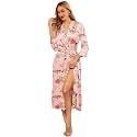 Ekouaer Silk Robes for Women Long Satin Bride Bridesmaid Robe with Pockets