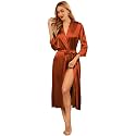 Ekouaer Silk Robes for Women Long Satin Bride Bridesmaid Robe with Pockets