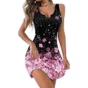 Ekouaer Tank Nightgowns for Women Sexy Sleepshirts Sleeveless Nightdress