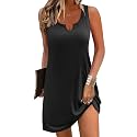 Ekouaer Tank Nightgowns for Women Sexy Sleepshirts Sleeveless Nightdress
