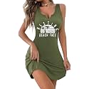 Ekouaer Tank Nightgowns for Women Sexy Sleepshirts Sleeveless Nightdress