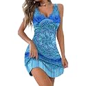 Ekouaer Tank Nightgowns for Women Sexy Sleepshirts Sleeveless Nightdress