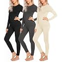 Ekouaer Thermal Underwear for Women Long Johns Sets Lightweight Base Layer