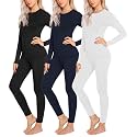 Ekouaer Thermal Underwear for Women Long Johns Sets Lightweight Base Layer