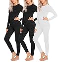 Ekouaer Thermal Underwear for Women Long Johns Sets Lightweight Base Layer