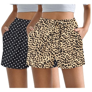 Ekouaer Womens 2 Pack Pajama Shorts Comfy