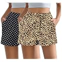 Ekouaer Womens 2 Pack Pajama Shorts Comfy