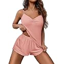 Ekouaer Womens Cami Pajama Sets 2 Piece