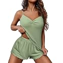 Ekouaer Womens Cami Pajama Sets 2 Piece