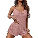 Ekouaer Womens Cami Pajama Sets 2 Piece