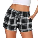 Ekouaer Womens Pajama Shorts Soft Lounge Pj Bottoms Sleep Short with Pocket