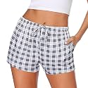 Ekouaer Womens Pajama Shorts Soft Lounge Pj Bottoms Sleep Short with Pocket