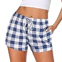 Ekouaer Womens Pajama Shorts Soft Lounge Pj Bottoms Sleep Short with Pocket