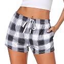 Ekouaer Womens Pajama Shorts Soft Lounge Pj Bottoms Sleep Short with Pocket