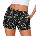 Ekouaer Womens Pajama Shorts Soft Lounge Pj Bottoms Sleep Short with Pocket