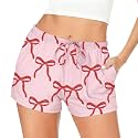 Ekouaer Womens Pajama Shorts Soft Lounge Pj Bottoms Sleep Short with Pocket