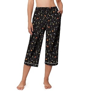 Ekouaer Womens Pajamas Pants Capri Pj Bottoms