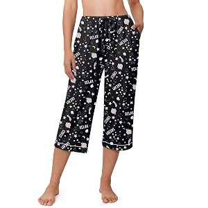 Ekouaer Womens Pajamas Pants Capri Pj Bottoms