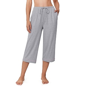 Ekouaer Womens Pajamas Pants Capri Pj Bottoms