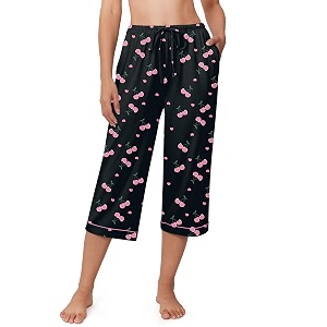Ekouaer Womens Pajamas Pants Capri Pj Bottoms