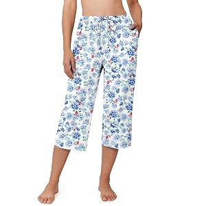 Ekouaer Womens Pajamas Pants Capri Pj Bottoms