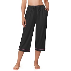 Ekouaer Womens Pajamas Pants Capri Pj Bottoms