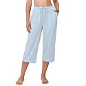 Ekouaer Womens Pajamas Pants Capri Pj Bottoms