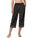 Ekouaer Womens Pajamas Pants Capri Pj Bottoms