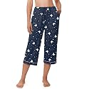 Ekouaer Womens Pajamas Pants Capri Pj Bottoms