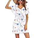 Ekouaer Womens Swimsuit Coverup Short Sleeve Beach
