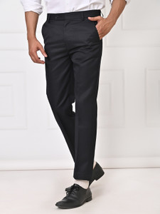 El Cielo Regular Fit Men Black Trousers