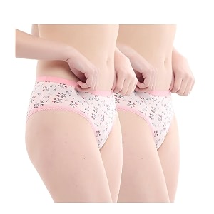 Pack of 2 Floral Printed Pink Hipster