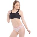 Women39s Baby Pink Bloom Mid Waist Hipster