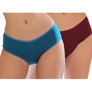 EL ELGANTEWomens Seamless Mid Waist Hipster Panty