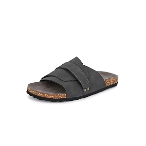 EL PASO Mens Leather Sandal Slippers -