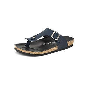 EL PASO Mens Suede Leather Cushioned Cork