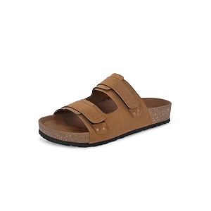 EL PASO Mens Leather Cushioned Cork Sole