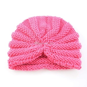 el regalo 1 pc new born baby crochet knitted turban cap  winter baby ear warmer hat for newborn baby