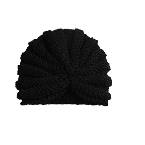 el regalo 1 pc new born baby crochet knitted turban cap  winter baby ear warmer hat for newborn baby