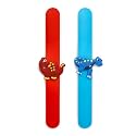 El Regalo 2 PCs Dinosaurs Snap Wrist Slap Bands | Silicone Dinosaurs Wristband Kids Party Favors Slap Bands for Kids