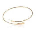 El Regalo Fashion Armlet- Minimalist Coil Upper Arm Cuff Open Arm Bracelet Armlet Armband Bangle for Women & Girls