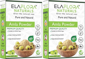 elaflora 100 natural amla powder indian gooseberry for hair care 400 g