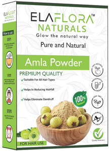 elaflora 100 natural amla powder indian gooseberry for hair care 200 g