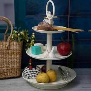 livingwithelan elan 3 tier cake stand 3 t tweet ivory off-white