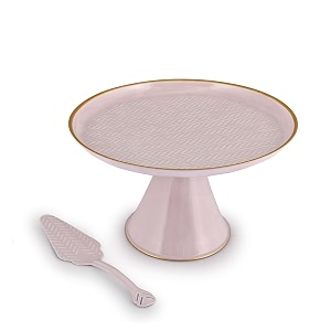 livingwithelan elan panthera embossed cake stand with server for birthday wedding stand for party metal round petal pink